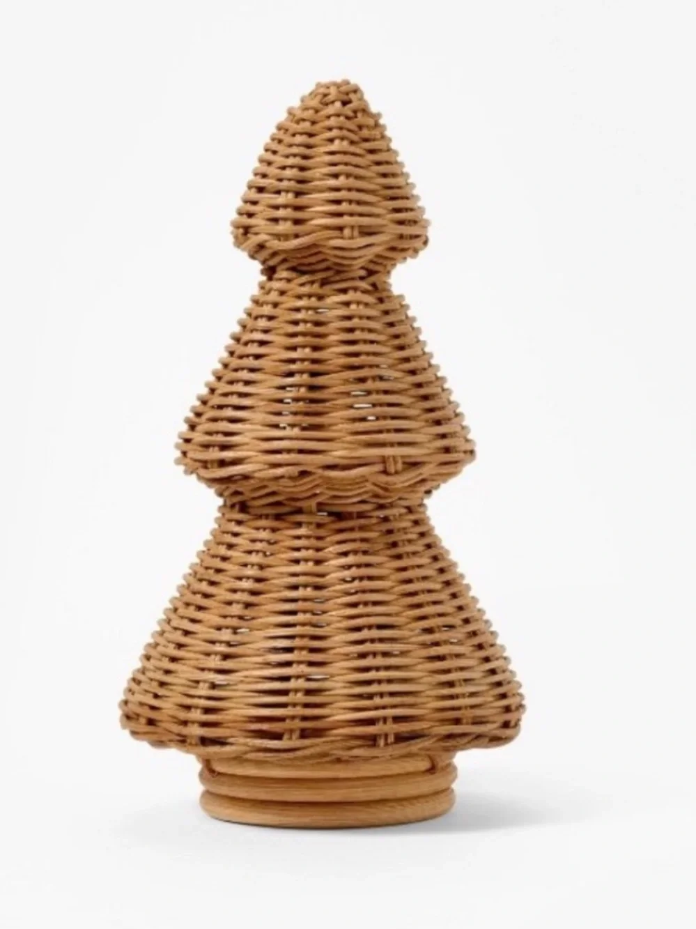 NWT Target Threshold with Studio McGee Medium Rattan Basket Weave Christmas Tree
